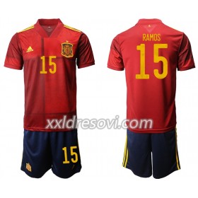 Španjolska Ramos 15 Domaći Dječji Komplet Dresovi za Nogomet Euro 2020 (+ kratke hlače)